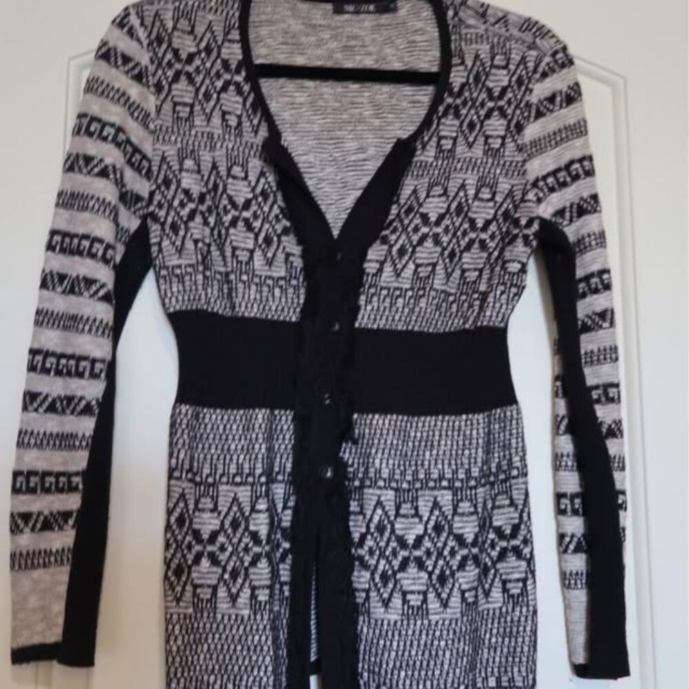 Nic & Zoe Sweater w/ Fringe Detail, Sz XS